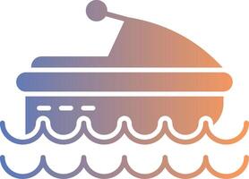 Jet Ski Gradient Icon vector