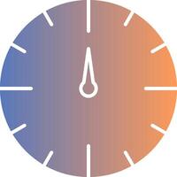 Clock Gradient Icon vector
