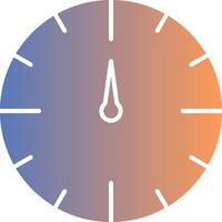 icono de gradiente de reloj vector