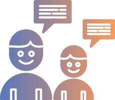 Conversation Gradient Icon vector