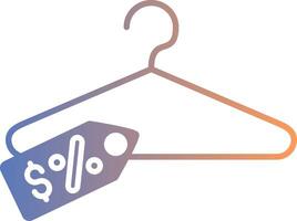 Clothes Hanger Gradient Icon vector