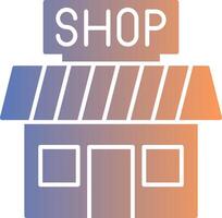 Shop Gradient Icon vector