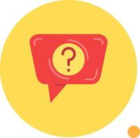 Question Long Circle Icon vector