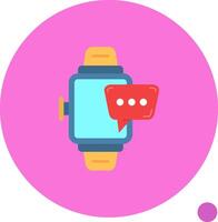 Smartwatch Long Circle Icon vector