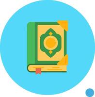 Quran Long Circle Icon vector