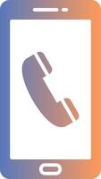Phone Call Gradient Icon vector