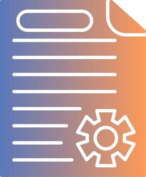 List Gradient Icon vector