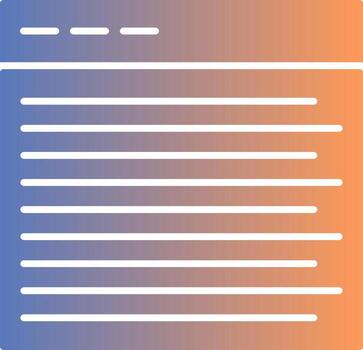 icono de degradado web vector