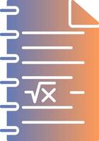 Math Gradient Icon vector