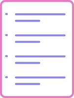To Do List Linear Two Colour Icon vector