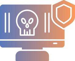 Antivirus Gradient Icon vector
