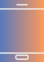 Cellphone Gradient Icon vector