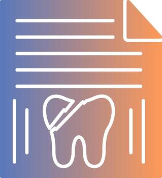 icono de gradiente de informe vector