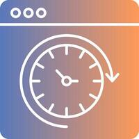 Routine Gradient Icon vector