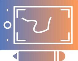 Pen Tablet Gradient Icon vector