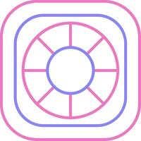Lifebuoy Linear Two Colour Icon vector