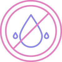 Embargo Linear Two Colour Icon vector