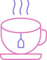 Tea Linear Two Colour Icon vector