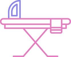 Ironing Board Linear Two Colour Icon vector