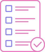 Priority Linear Two Colour Icon vector