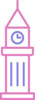 Tower Linear Two Colour Icon vector