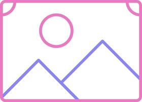 Photo Linear Two Colour Icon vector