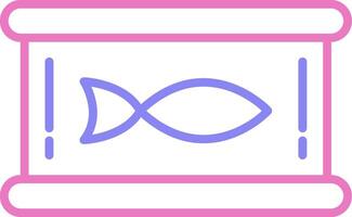 Tuna Linear Two Colour Icon vector