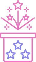 Magic Box Linear Two Colour Icon vector
