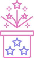 Magic Box Linear Two Colour Icon vector