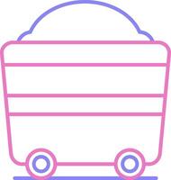 Wagon Linear Two Colour Icon vector