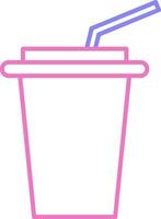 Drinks Linear Two Colour Icon vector