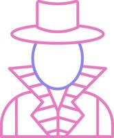 Criminal Linear Two Colour Icon vector