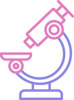 Microscope Linear Two Colour Icon vector