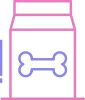 Pet Food Linear Two Colour Icon vector