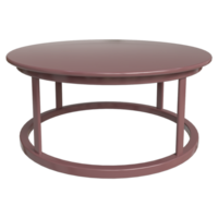 Realistic 3d round coffee or tea table png