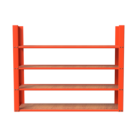 3D Rendering of Warehouse Shelf or Industrial rack png