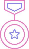 Winning Linear Two Colour Icon vector