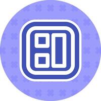 Layout Flat Sticker Icon vector