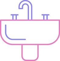 Sink Linear Two Colour Icon vector