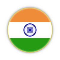 Indian flag with yellow frame free PNG flag image With transparent background - National Flag