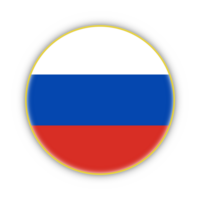 Russia flag with yellow frame free PNG flag image With transparent background - National Flag