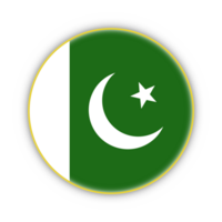 Pakistani flag with yellow frame free PNG flag image With transparent background - National Flag
