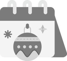 Calender Grey scale Icon vector