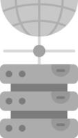 Database Grey scale Icon vector