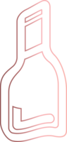 Drink bottle gradient design drawing. png