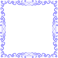 hand drawn floral frame png