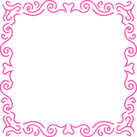 hand drawn floral frame png