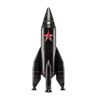 AI generated rocket ship on transparent background png