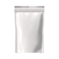 AI generated white plastic bag with a zipper on a transparent background png