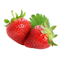 AI generated strawberry isolated on transparent background png